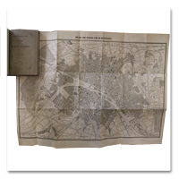 Guide général dans Paris. Paulin et Le Chevalier, 1855, avec plan Guide , paris, livre ancien, Paulin, Chevalier, 1855, plan, exposition universelle