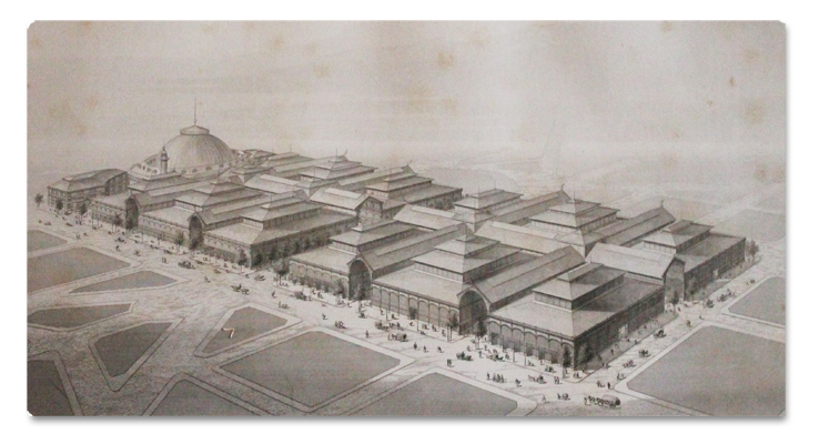 BALTARD et CALLET. Monographie des Halles Centrales de Paris construites sous le règne de Napoléon III et sous l’administration de Haussmann. Morel et Cie, 1863 baltard, callet, monographie des halles centrales, halles, paris, napoleon iii, haussmann, morel, 1863, edition originale