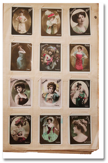 Cigarettes Melia. Collection de 1050 photographies. Alger, c. 1900. Vignettes photos : portraits de femmes (dont Mata Hari), nus, cigarettes, melia, photographies, alger, 1900, collection, mata hari, nus, photo, walery