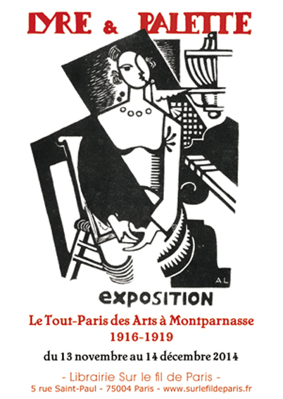 Lyre et Palette exposition affiche Sur le fil de Paris Librairie