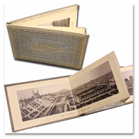 carnet, chromo, paris, plan, exposition universelle, 1878, champ-de-mars, trocadero, depliant