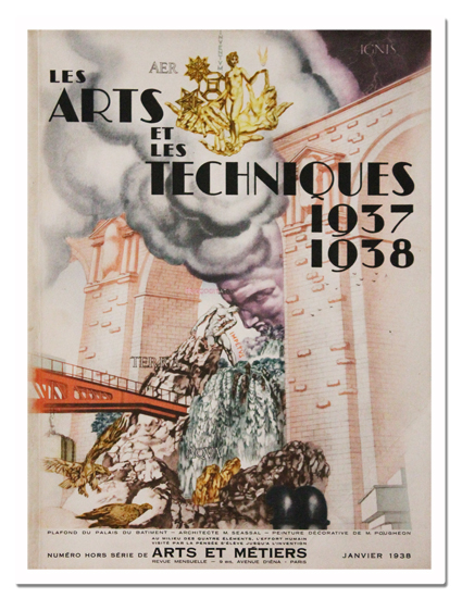 Les Arts et les Techniques 1937-1938. Hors-série d’Arts et Métiers, Imp. Georges Lang, janvier 1938. Revue illustrée de photos et de dessins, belle maquette paris, exposition internationale, 1937, arts et techniques 1937 1938, arts et metiers, georges lang, 1938, ecole nationale des arts et metiers, revue, photo