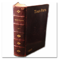 tout-paris, annuaire, paris, 1911, la fare, bottin, bottin-mondain, professions, high-life, rues