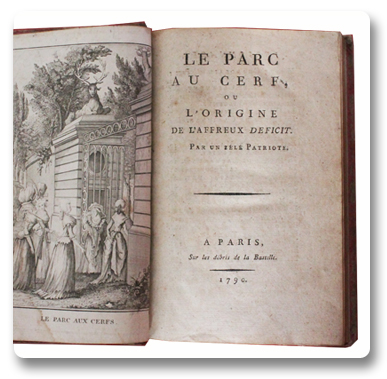 paris, histoire, bourdon, parc au cerf, bastille, ancien regime, livre, reliure, versailles, pamphlet