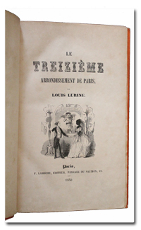 paris, histoire, louis lurine, 13e arrondissement, treizieme arrondissement, lamiche, 1850, edition originale, reliure, moeurs 