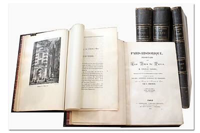 Charles Nodier. Paris historique. Promenades dans les rues de Paris, avec un résumé de l’Histoire de Paris par P. Christian Paris, F. G. Levrault, 1838-1839 paris hist 19e nodier b