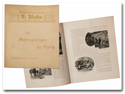 paris, histoire, transports, metropolitain, leon gaumont, le matin, supplement illustre, 1900, photographies, metro
