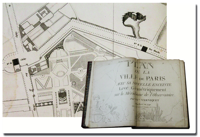 paris, plan, verniquet, 1799, atlas, plan grave, reliure, bartholome, mathieu, planches