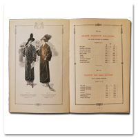 catalogue, fourrures, confections, habillement, mode, nouveautés, paris, 1912, art nouveau, femme, homme, enfant