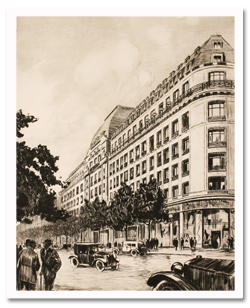 paris, histoire, boulevard haussmann, devambez, 1927, raoul serres, architecture, travaux