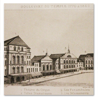 Augustin CHALLAMEL. L’Ancien boulevard du Temple. Paris, Librairie de la Société des Gens de Lettres, 1873. Edition originale, reliure signée challamel, boulevard du temple, paris, boulevards, histoire, societe des gens de lettres, 1873, edition originale, reliure signée