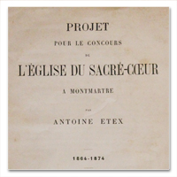 antoine etex, projet, concours, eglise, sacre coeur, montmartre, paris, 1874, martinet, paul abadie