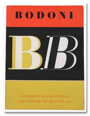 typographie, bodoni, catalogue, 1955, garamont, fonderie, fonts, caracteres, amsterdam, plantin