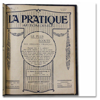 revue, pratique automobile, sport, voiture, 1920, reliure, illustrations, publicites
