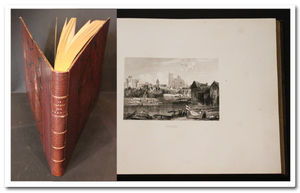 rouargue frères, jardin de la france, album pittoresque, loire, 1860, gravures, vues, reliure, gruel, toinon
